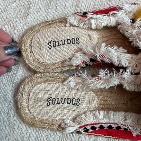 Anthropologie Soludos Pom Pom jute mules - Picture 3 of 10